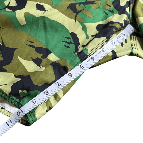 Pelagic Men's Fish Camo Performance Offshore Board Shorts Green Size 42 - Picture 6 of 7